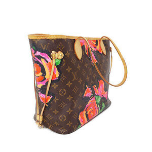 Louis Vuitton edition Neverfull Pink Stephen limited tote Sprouse Roses